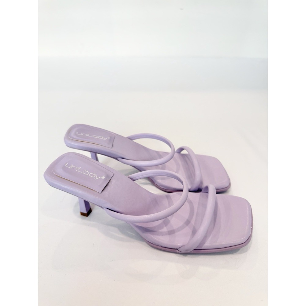 UniLady Strap Heels Lilac 7.5 Summer Vacation Party Wedding Preppy Elegant Chic